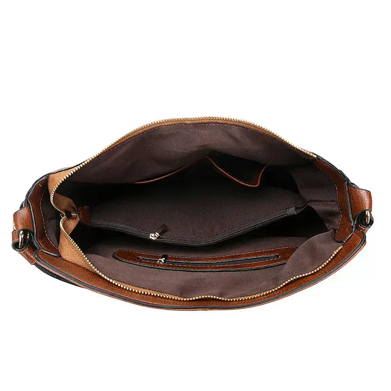 Spacious Soft Structured Shoulder Bag with Adjustable Strap
