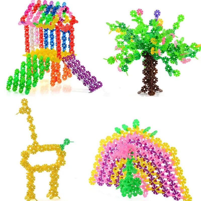Colourful Interlocking Building Discs for Creative Play