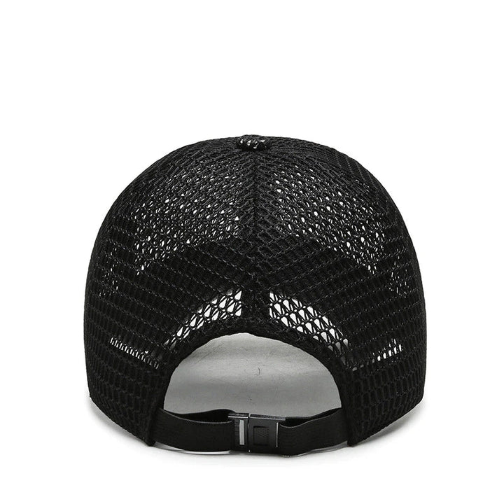 Men's Breathable Mesh Baseball Cap with Adjustable Strap for Summer