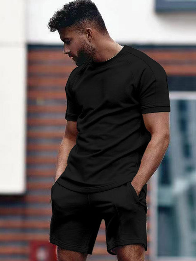 Men's Summer Set with T-Shirt and Shorts Comfort Fit