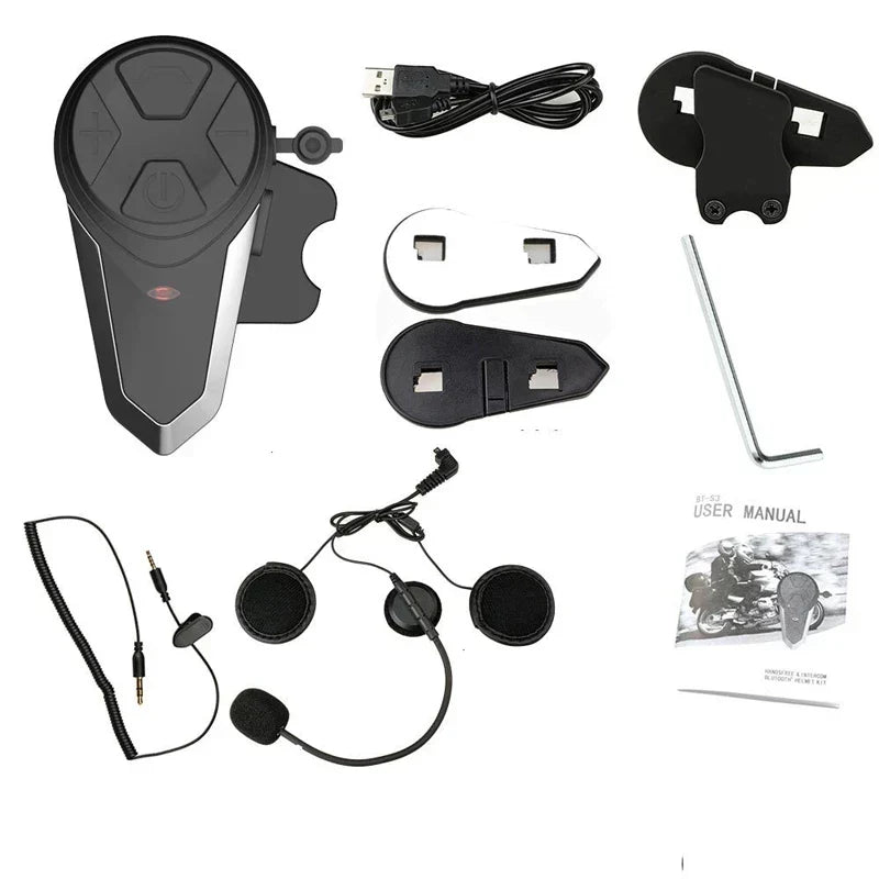 Rexton Bluetooth Motorcycle Helmet Intercom with 1000m Range