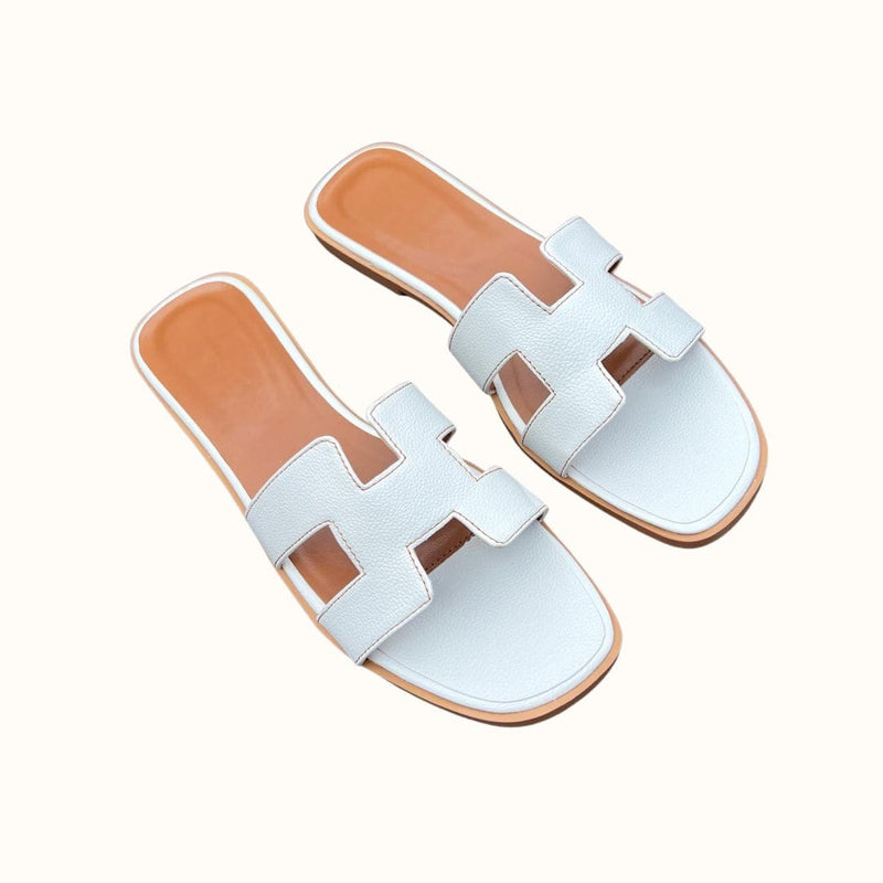 Ladies' Sandals with H-Profile in Vegan Leather - Comfortable and Elegant