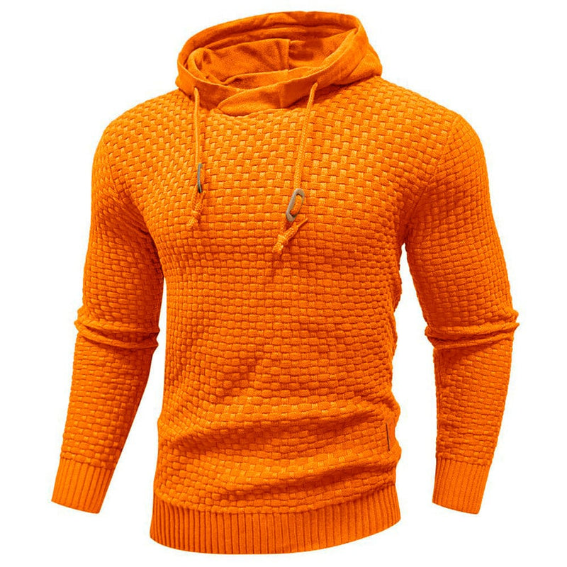 Robust Men's Hoodie with Waffle Texture – Warm, Durable and Comfortable