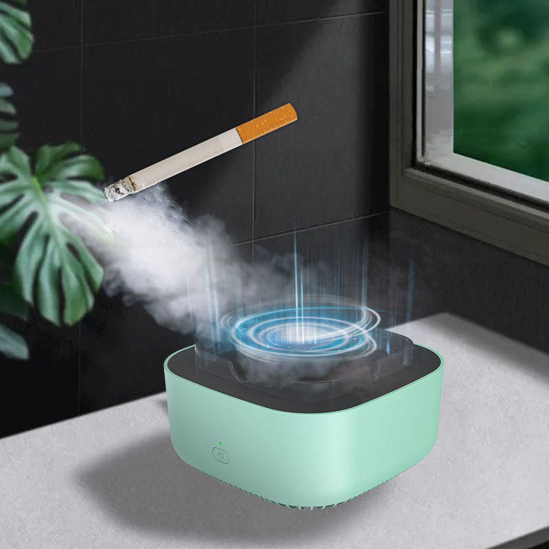 Air Purifying Ashtray with Smoke Extraction – Compact and Quiet for Indoor Use