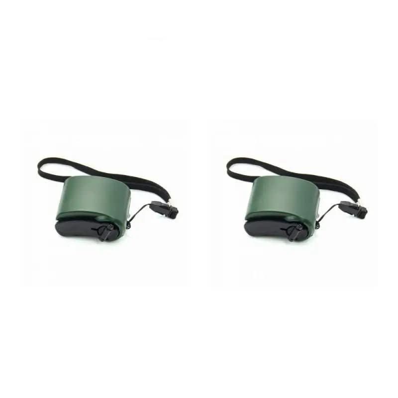 Portable Hand-Crank Emergency Charger with USB Output & LED Light