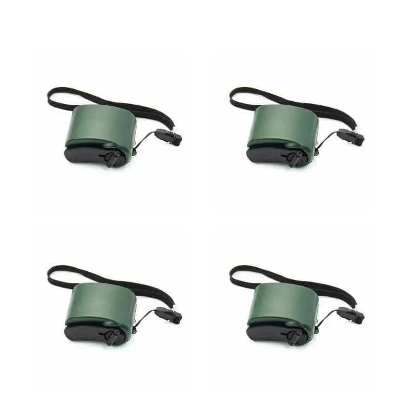 Portable Hand-Crank Emergency Charger with USB Output & LED Light