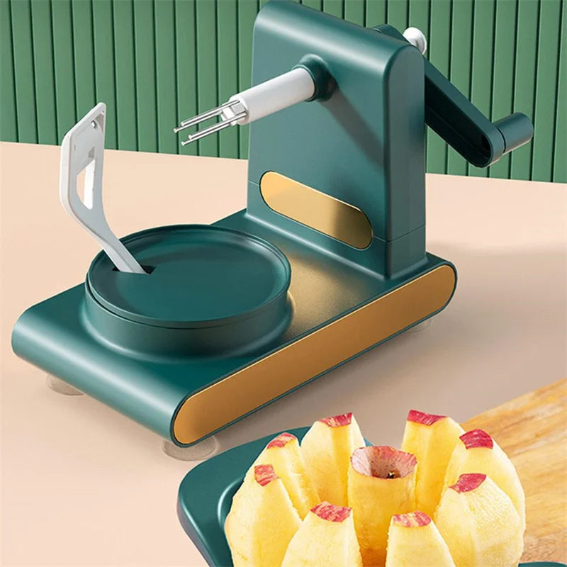 Manual Fruit and Vegetable Peeler Slicer with Rotary Handle