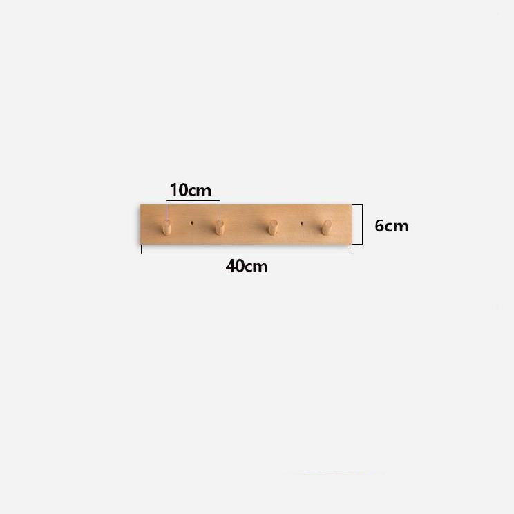 Minimalist Wooden Coat Rack with Zen Design and Handmade Natural Look