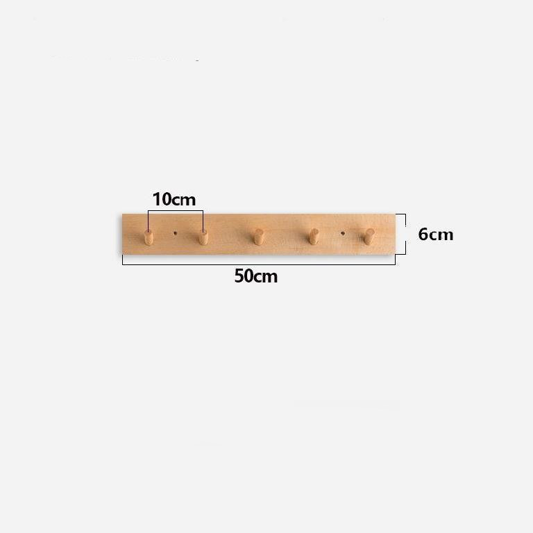 Minimalist Wooden Coat Rack with Zen Design and Handmade Natural Look
