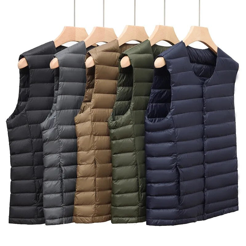 Men’s Lightweight Duck Down Quilted Gilet