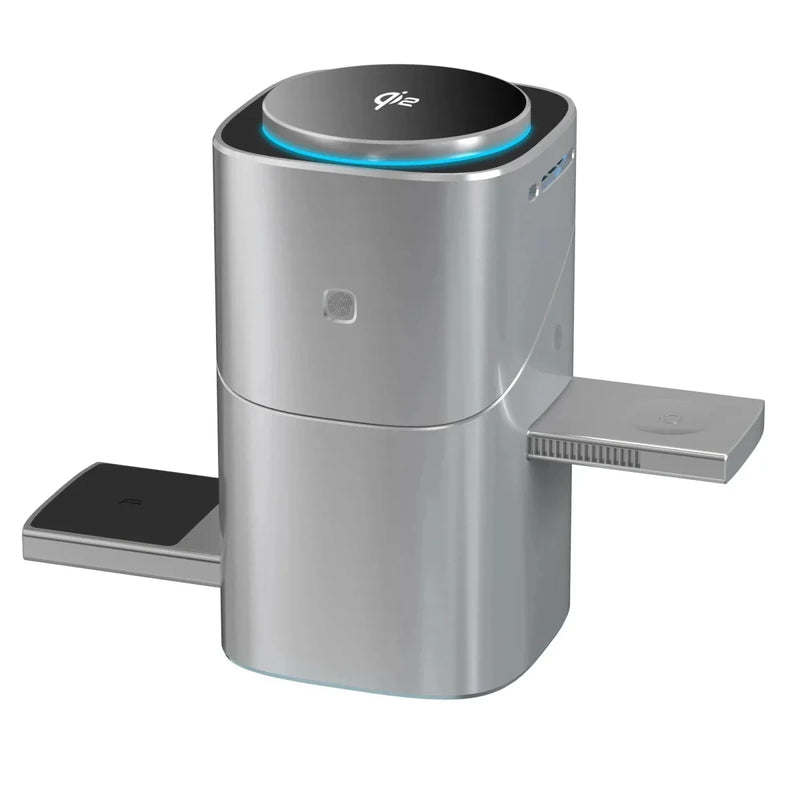 3-in-1 Rotating Wireless Charging Station for Phone, Watch & Earbuds