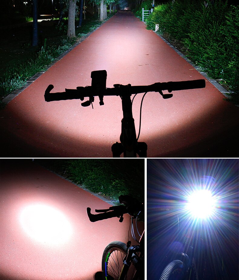 Bicycle Phone Holder with Twin LED Lights, Horn and USB Power Bank