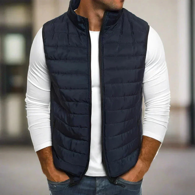 Men's Lightweight Padded Gilet for Warmth and Comfort