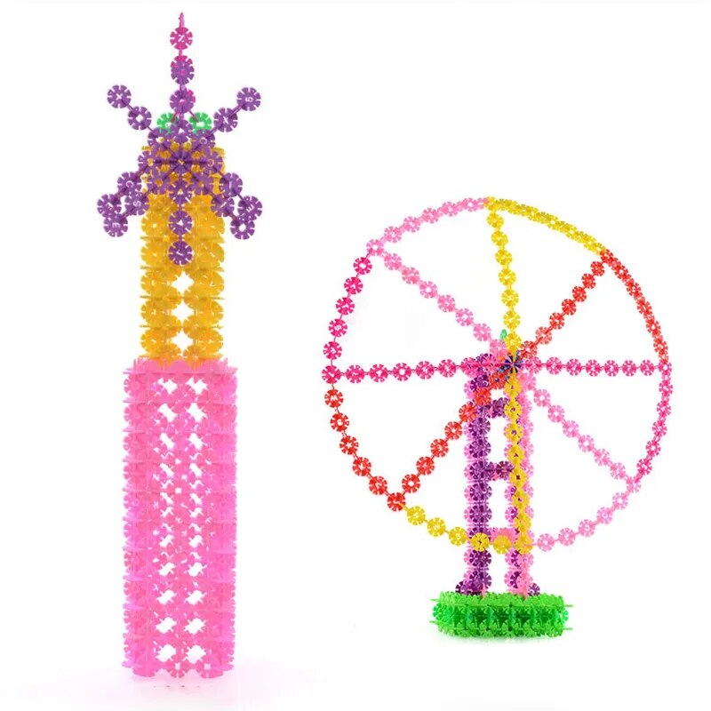 Colourful Interlocking Building Discs for Creative Play
