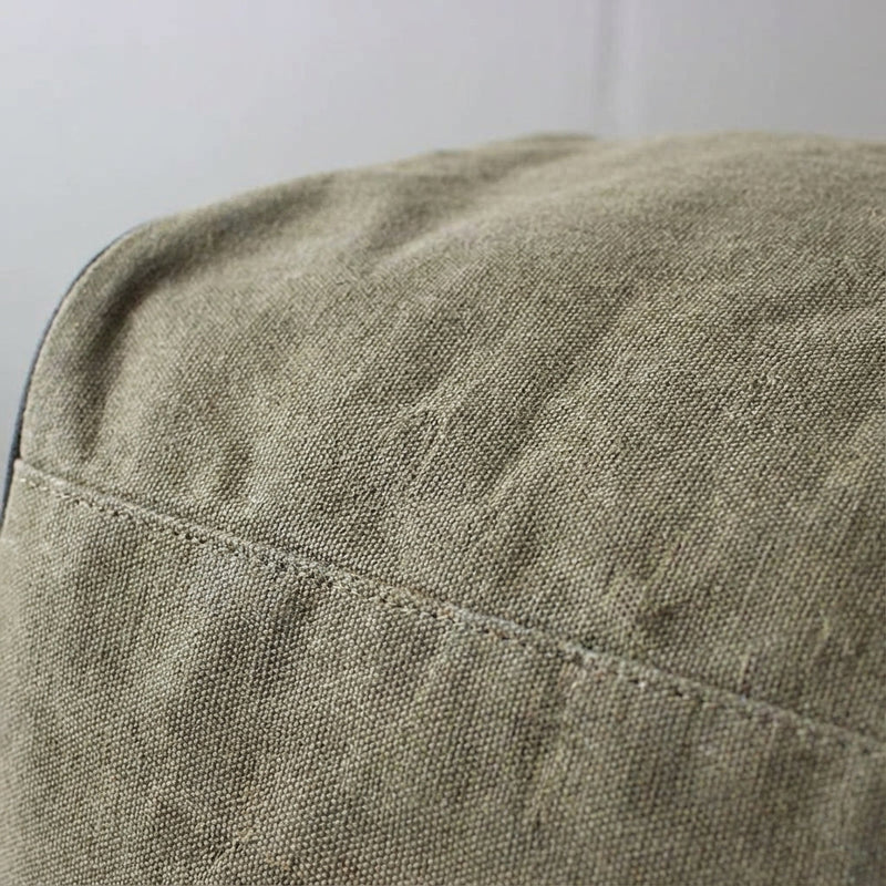 Wheeled Canvas Travel Duffel with Telescopic Handle and Zipped Pockets