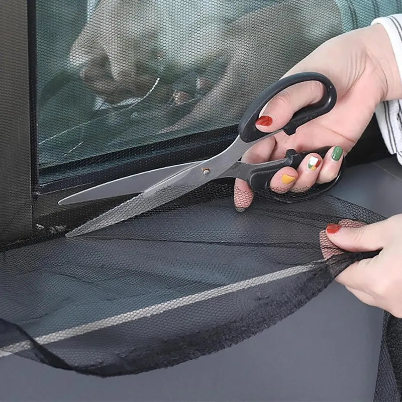 Self-Adhesive Window Insect Screen with Hook-and-Loop Fastening