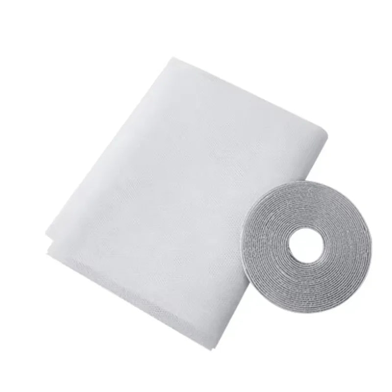 Self-Adhesive Window Insect Screen with Hook-and-Loop Fastening