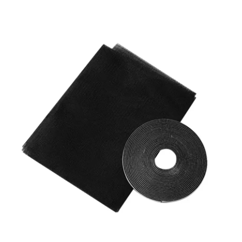 Self-Adhesive Window Insect Screen with Hook-and-Loop Fastening