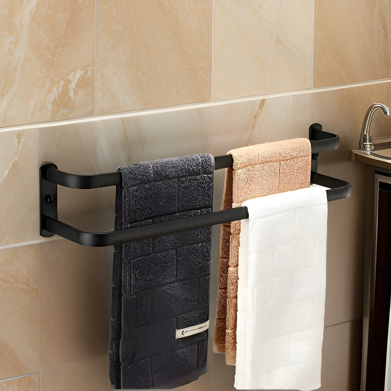 Modern Aluminium Towel Holder with 3 Layers for Bathroom and Space-Saving Use