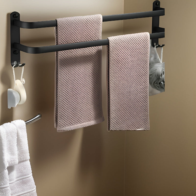 Modern Aluminium Towel Holder with 3 Layers for Bathroom and Space-Saving Use