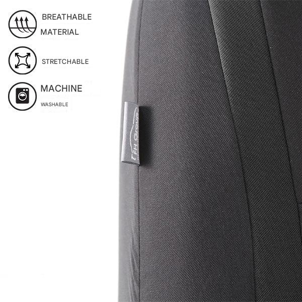 Car Seat Cover Set with Washable Polyester Seat and Headrest Covers