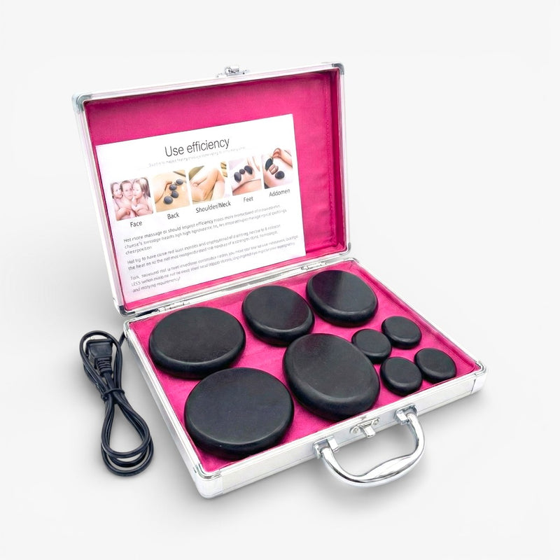 Professional Hot Stone Massage Set – Complete with Heater