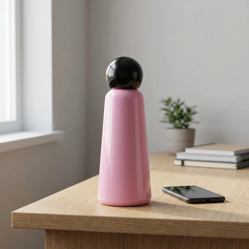 Vacuum-Insulated Reusable Water Bottle with Round Screw Cap