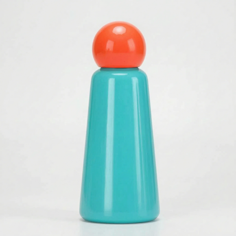 Vacuum-Insulated Reusable Water Bottle with Round Screw Cap