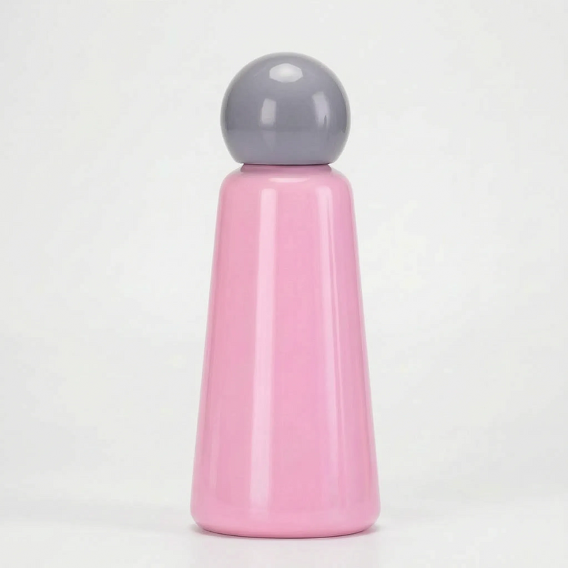 Vacuum-Insulated Reusable Water Bottle with Round Screw Cap