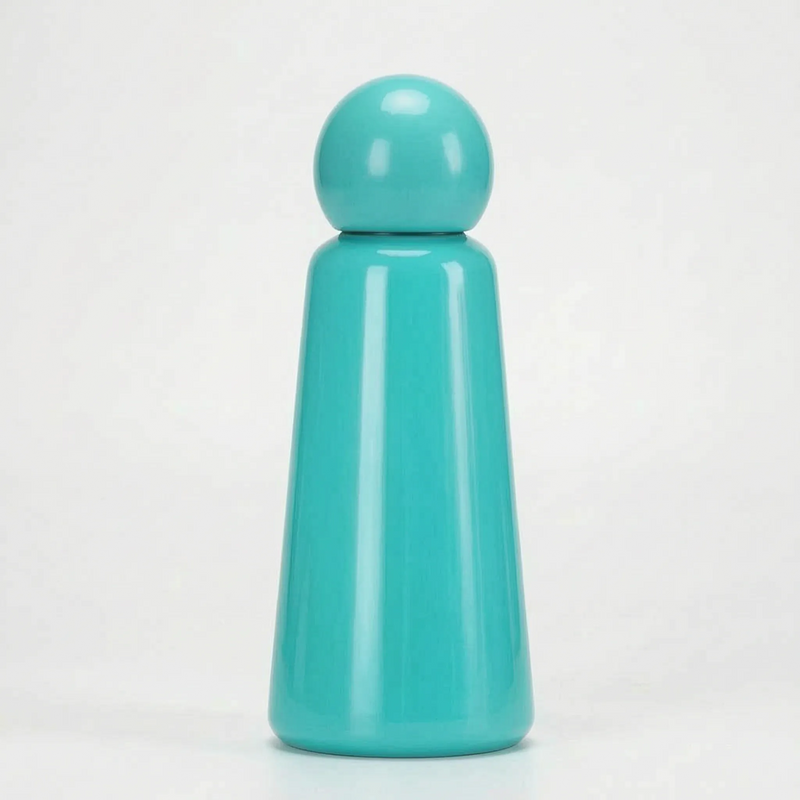Vacuum-Insulated Reusable Water Bottle with Round Screw Cap