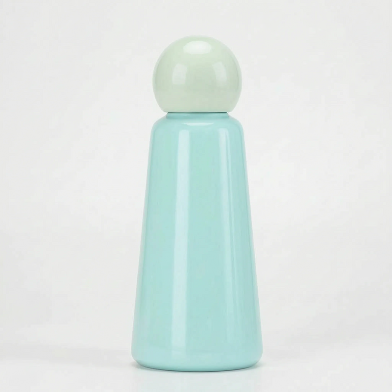 Vacuum-Insulated Reusable Water Bottle with Round Screw Cap