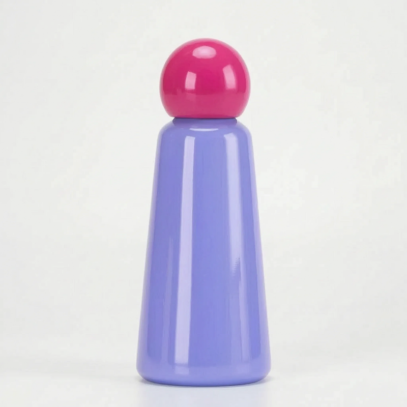 Vacuum-Insulated Reusable Water Bottle with Round Screw Cap