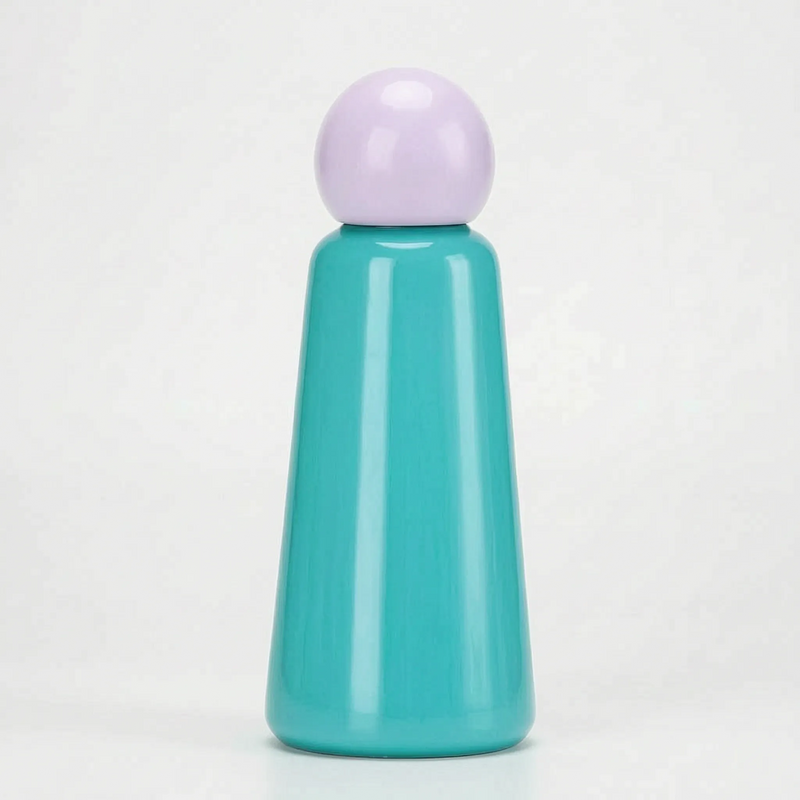 Vacuum-Insulated Reusable Water Bottle with Round Screw Cap