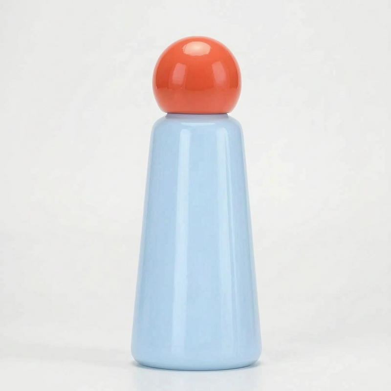 Vacuum-Insulated Reusable Water Bottle with Round Screw Cap