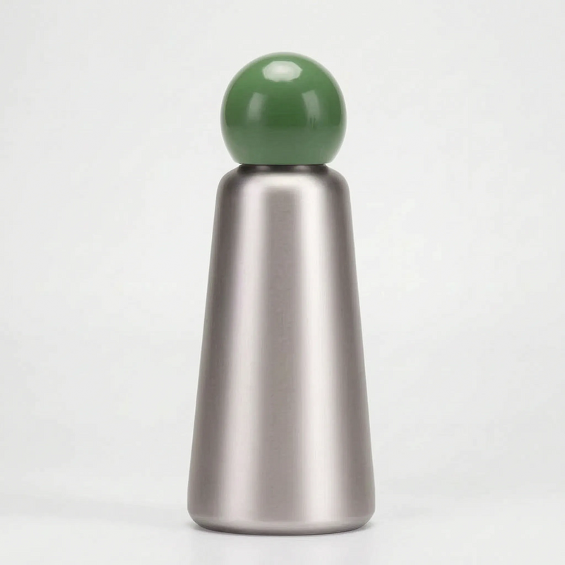Vacuum-Insulated Reusable Water Bottle with Round Screw Cap