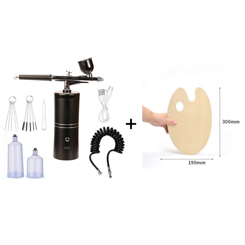 Cordless Airbrush Kit with Adjustable Spray Pressure