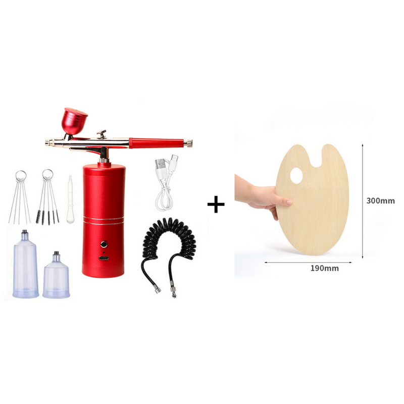 Cordless Airbrush Kit with Adjustable Spray Pressure