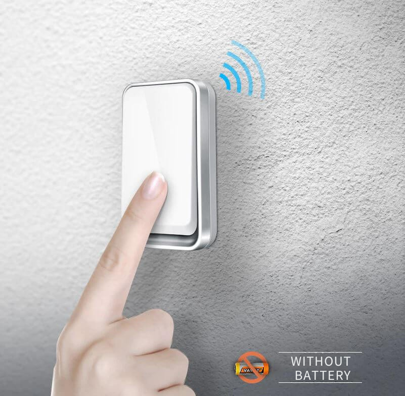 Battery-Free Wireless Doorbell with Kinetic Button