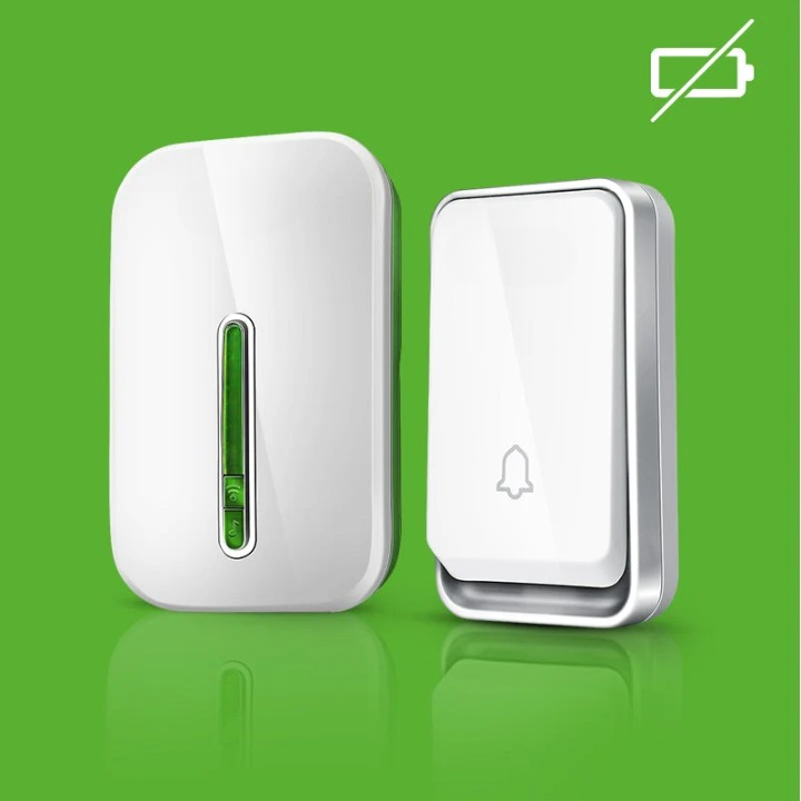Battery-Free Wireless Doorbell with Kinetic Button