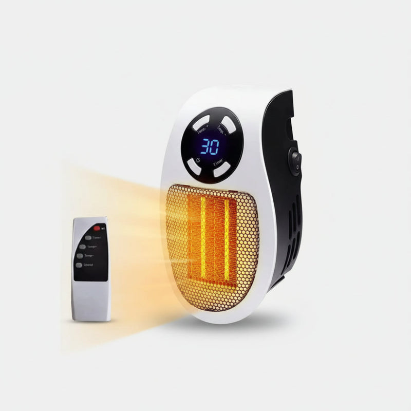 Compact Electric Wall Heater with Remote Control – Energy Efficient and Comfortable