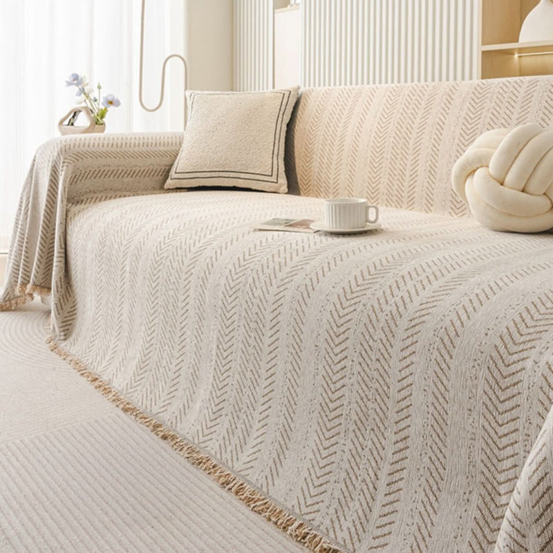 Chenille Sofa Cover with Scratch-Resistant Protection for Everyday Use