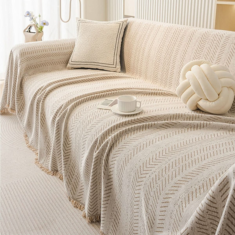 Chenille Sofa Cover with Scratch-Resistant Protection for Everyday Use