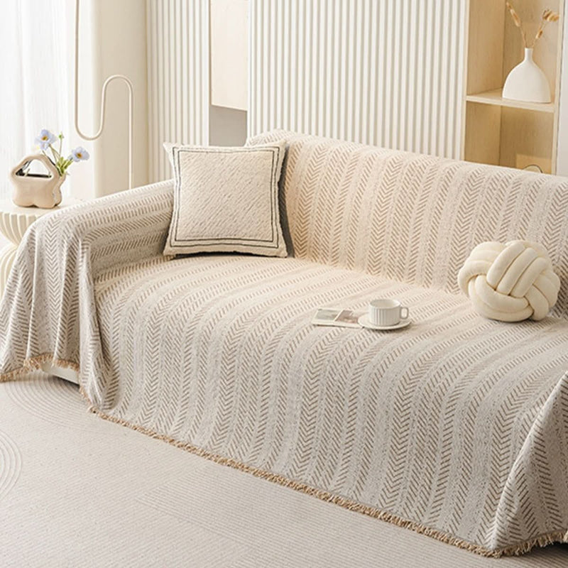 Chenille Sofa Cover with Scratch-Resistant Protection for Everyday Use