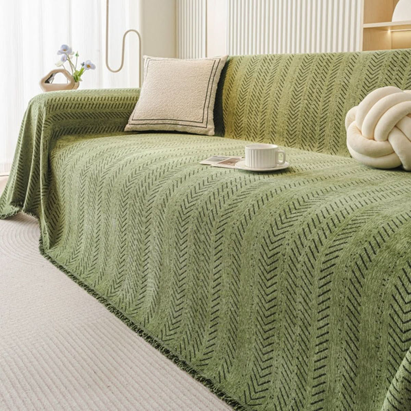 Chenille Sofa Cover with Scratch-Resistant Protection for Everyday Use