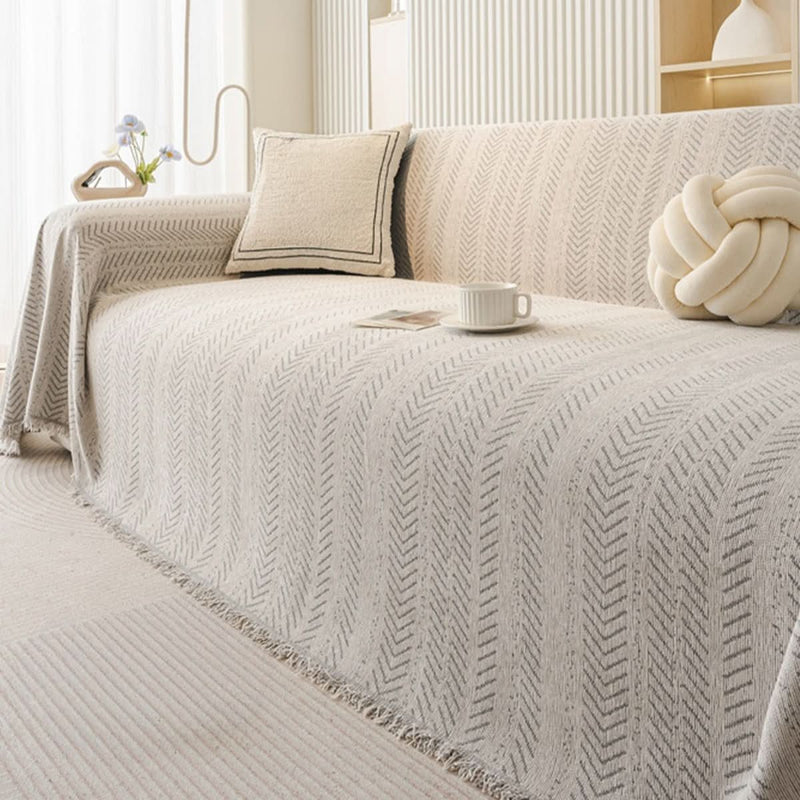 Chenille Sofa Cover with Scratch-Resistant Protection for Everyday Use