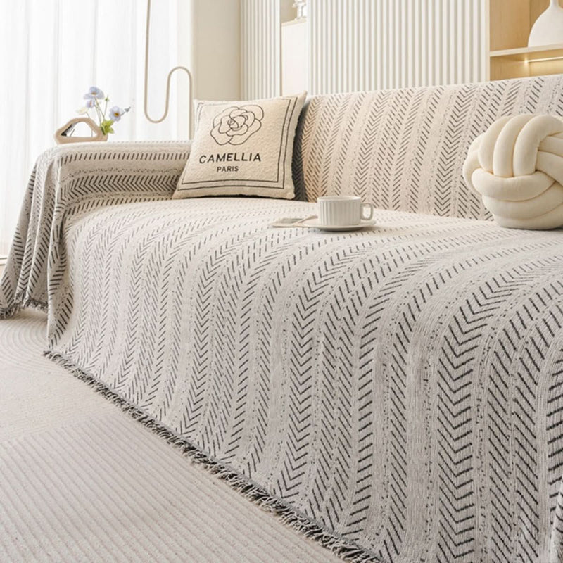 Chenille Sofa Cover with Scratch-Resistant Protection for Everyday Use