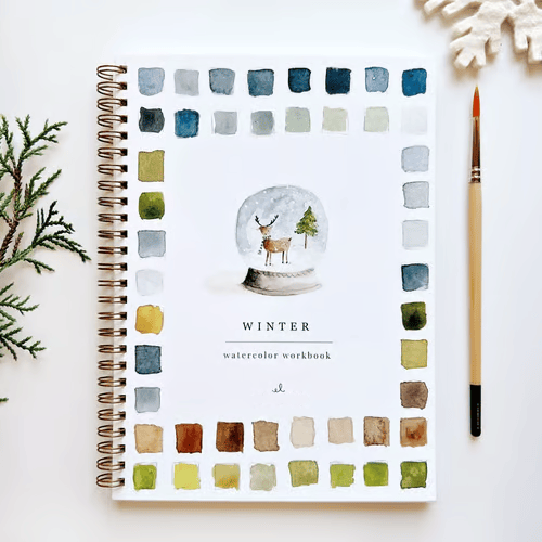 Beginner Watercolour Workbook with Guided Templates