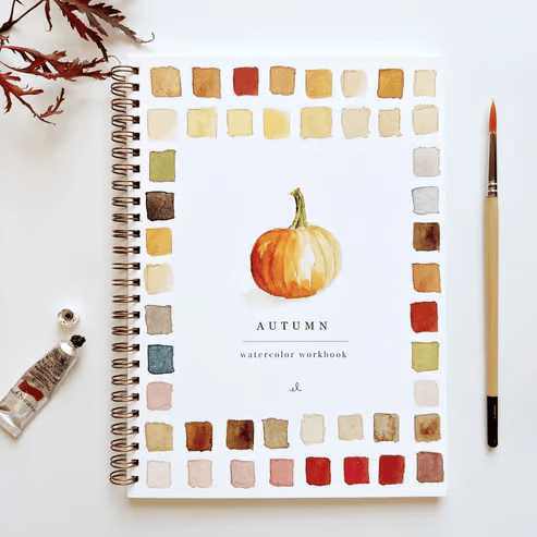 Beginner Watercolour Workbook with Guided Templates