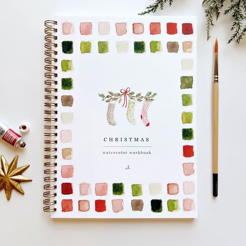 Beginner Watercolour Workbook with Guided Templates