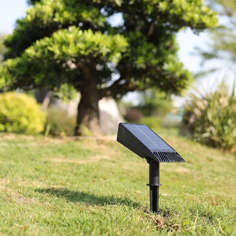 Adjustable Solar Garden Spotlight with Weather-Resistant Design